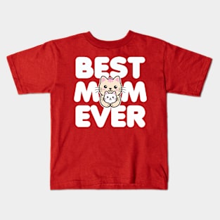 Best Mom Ever Kawaii Cats Kids T-Shirt